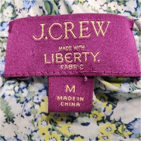 Liberty Palermo Mini Dress by J. Crew - Women's Smocked Waist - Summer Chic - Picture 3 of 3